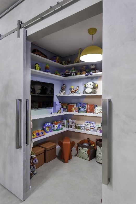 ambiente para guardar os brinquedos