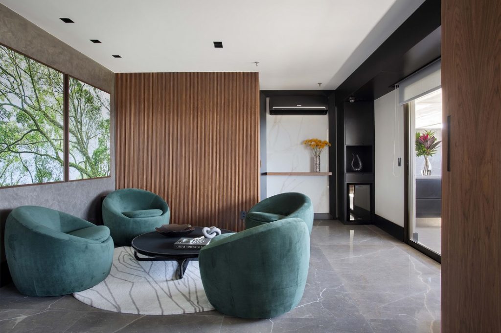 hall de estar no escritório