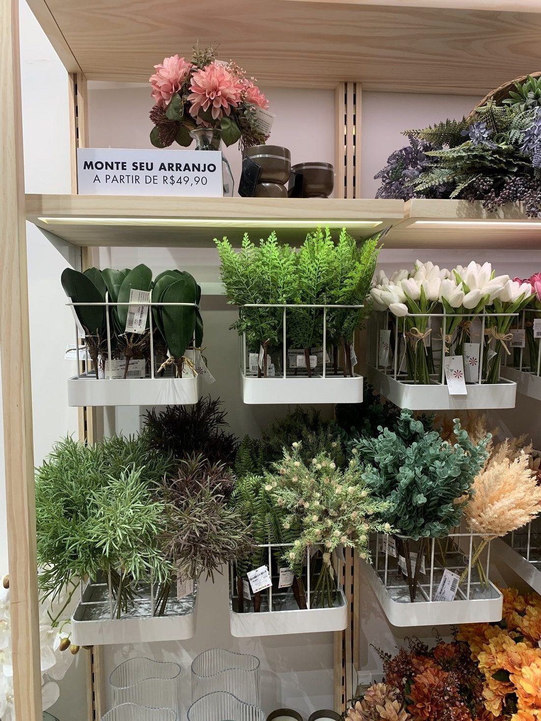 Espaço para arranjo de flores