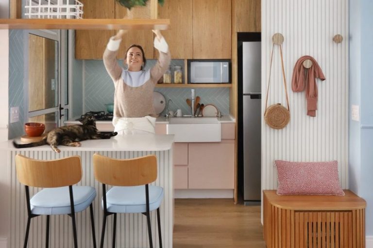 Cozinha tem paleta candy colors