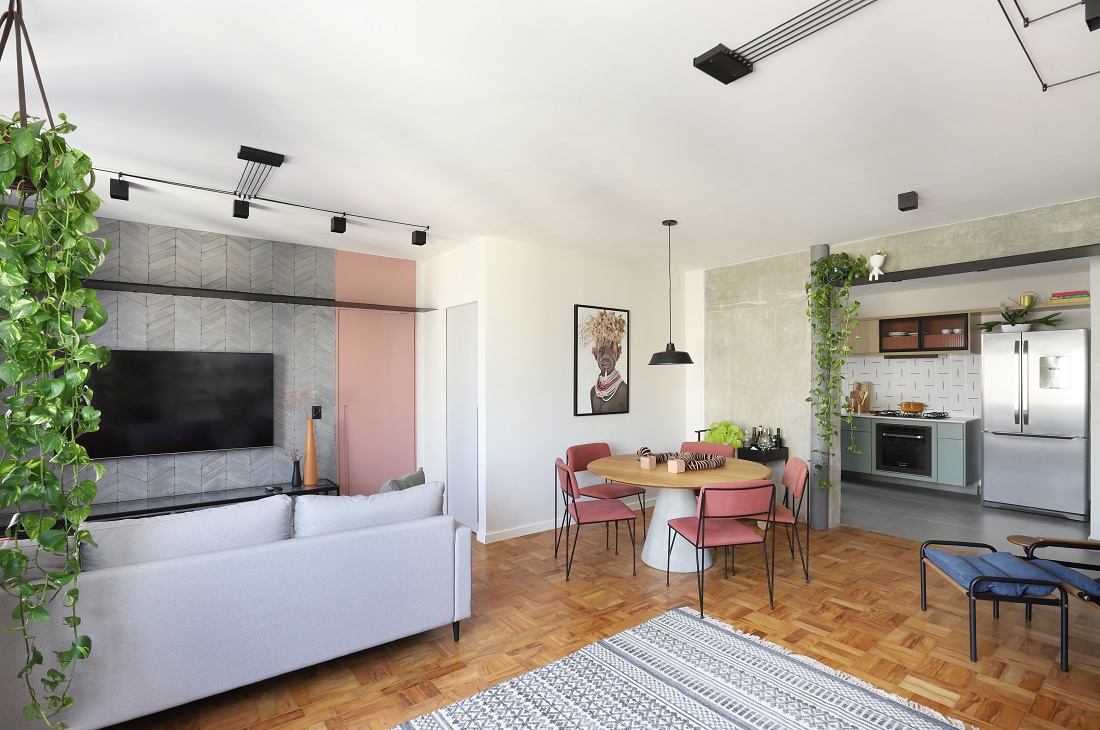 Apartamento antigo ganhou novo layout