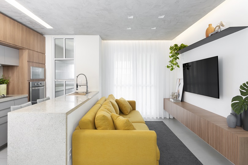 sala e cozinha integrados