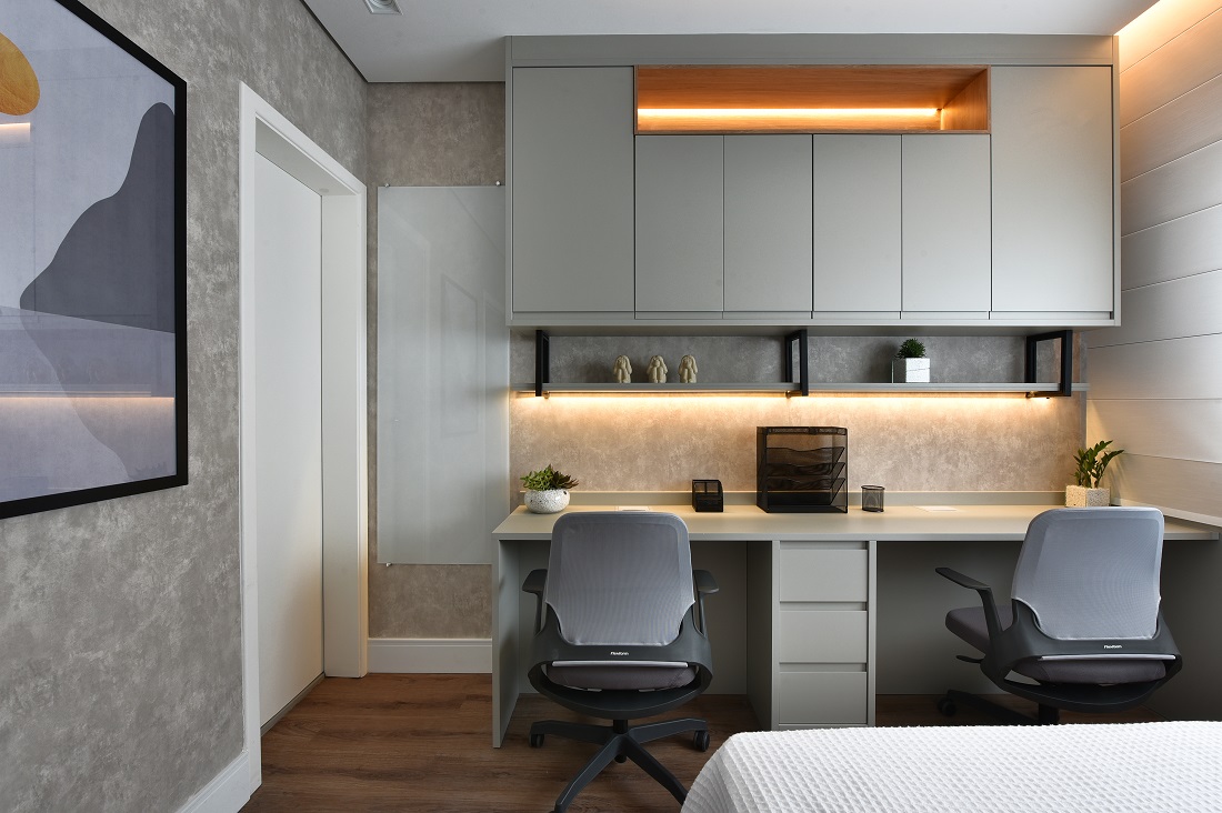 Home office com dois lugares
