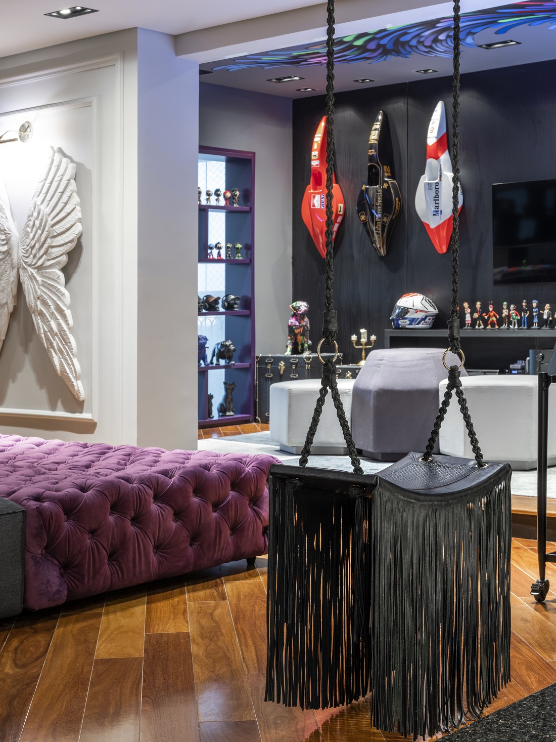 Decoração despojada e extravagância