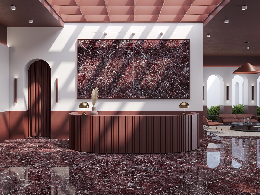 Porcelanato Roca Rosso Lepanto