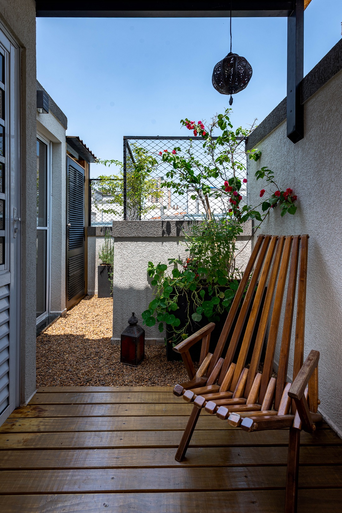 jardim com horta