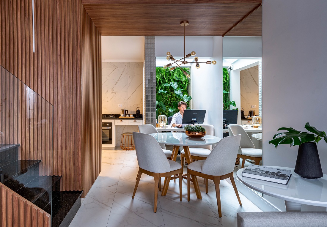 sala e cozinha integrados