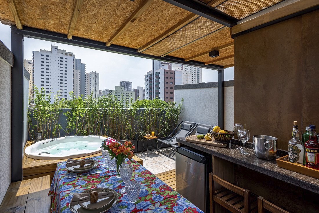 spa na cobertura do arquiteto