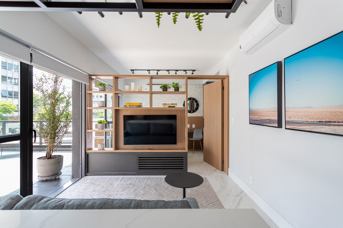 projeto com decoração clean e elegante
