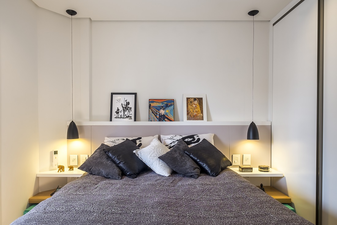galeria de fotos no quarto