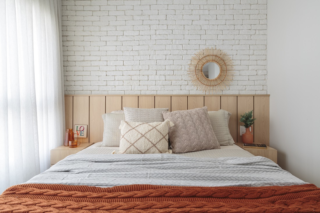 quarto de casal estilo industrial