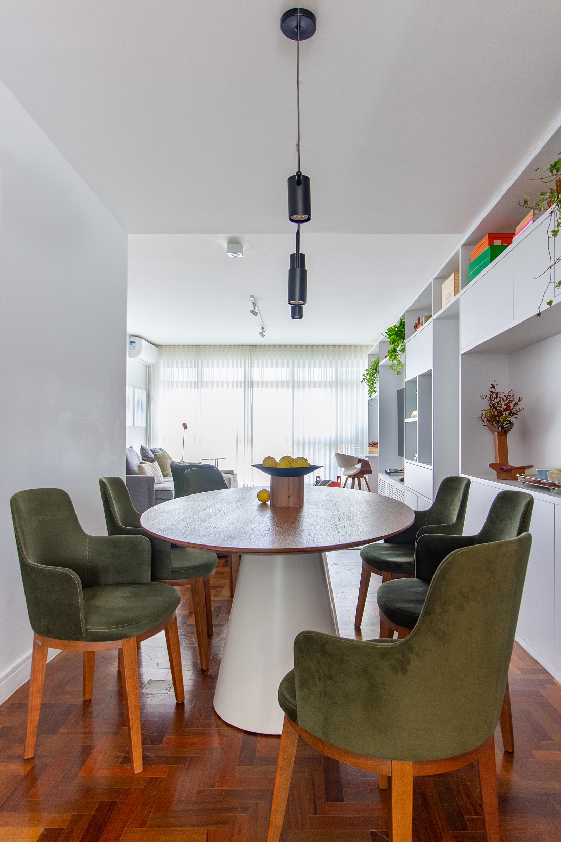 sala e cozinha integradas