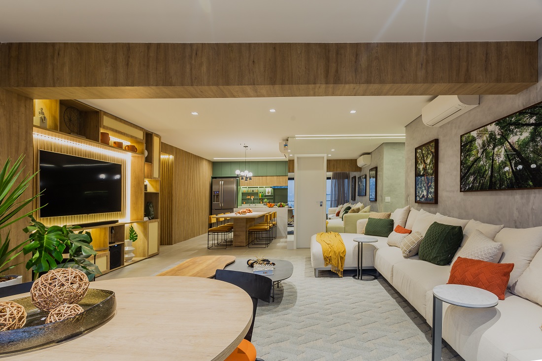apartamento tem cores bem brasileiras