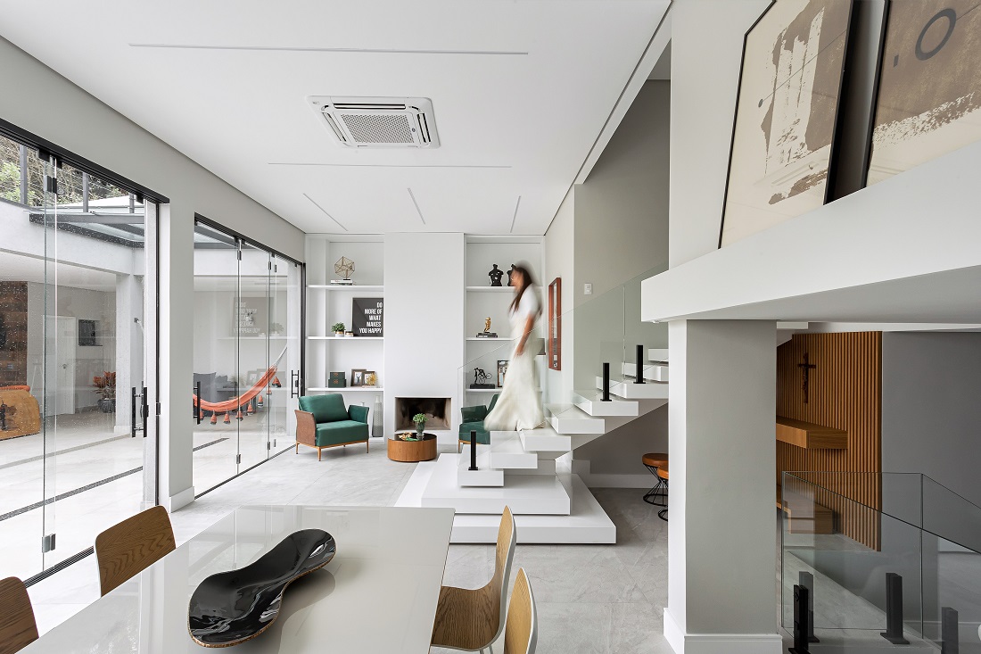 casa contemporânea e décor leve