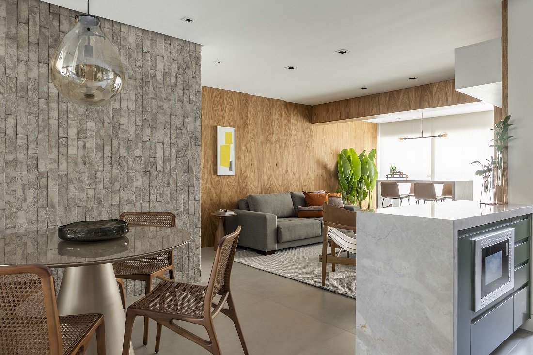 Decoração neutra e contemporânea