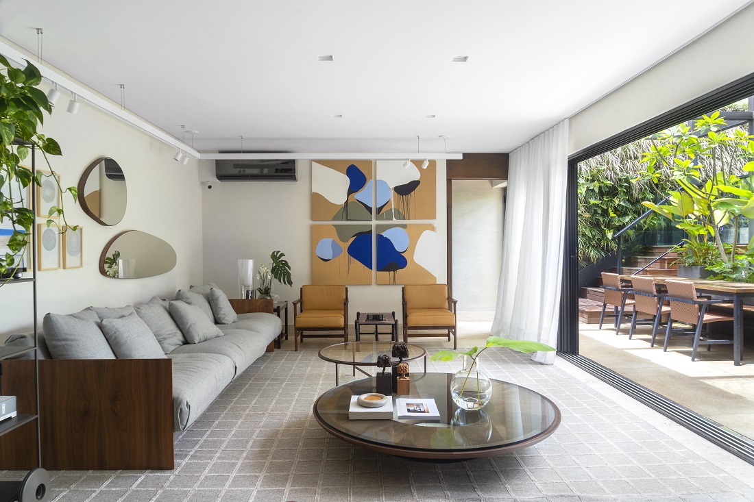 Apartamento é um verdadeiro oásis na cidade